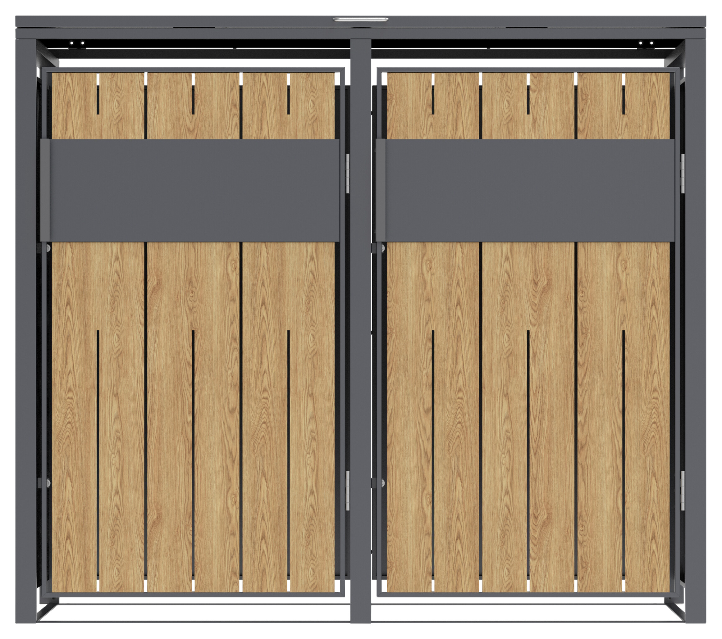 Westmann Mülltonnenbox Varius Holzoptik B/H/L: ca. 132x116x80 cm