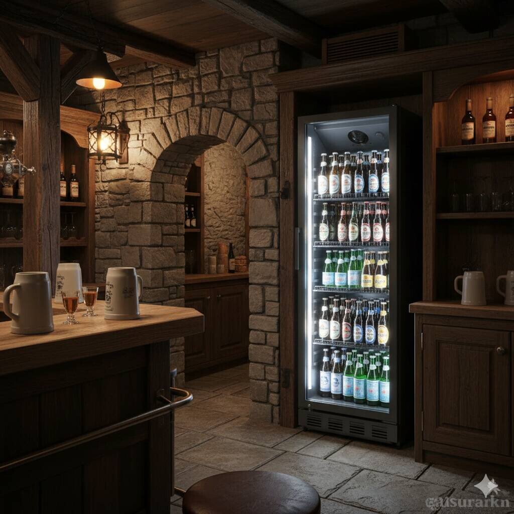 POCOline Kühlschrank GTK159-280CS schwarz B/H/T: ca. 57x159x60 cm