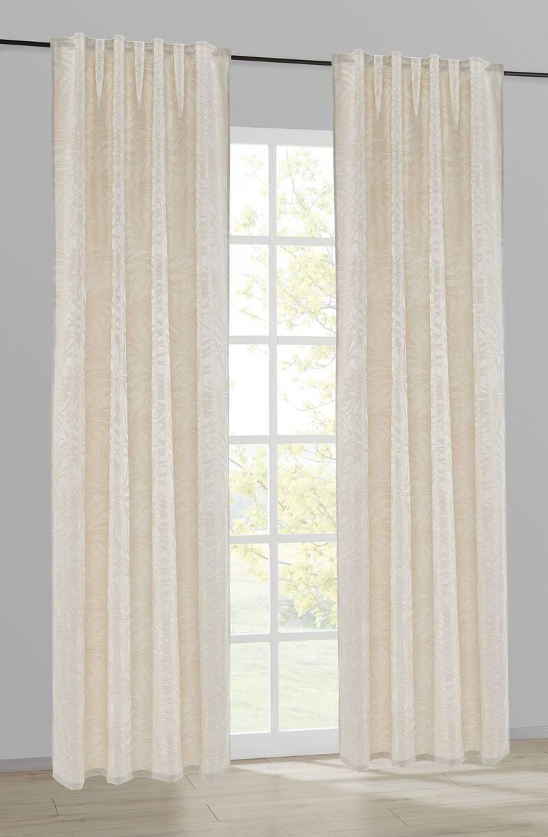 Kombivorhang Beata weiß B/L: ca. 140x245 cm