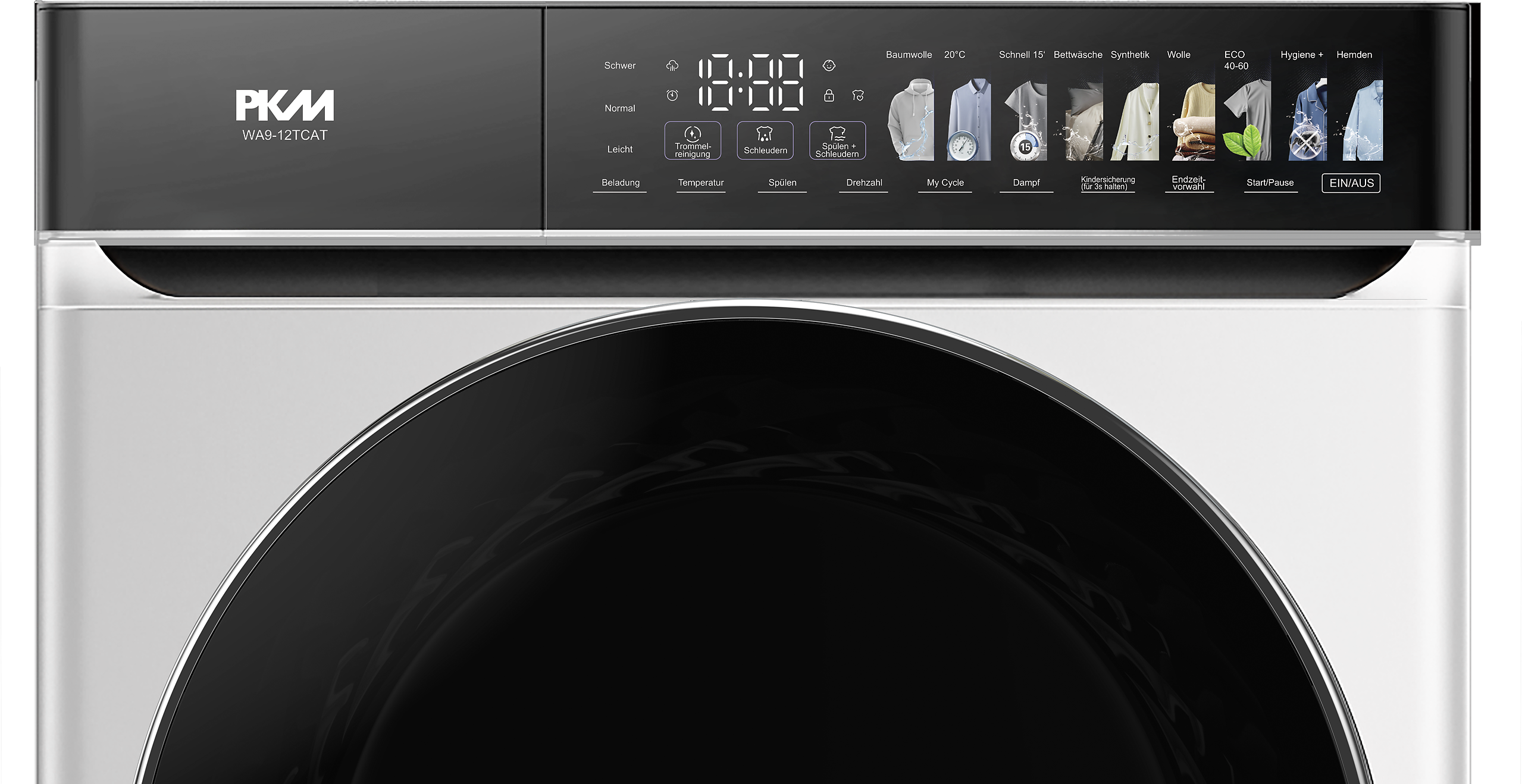 PKM Waschmaschine WA9-12TCAT weiß B/H/T: ca. 59,5x85x60 cm