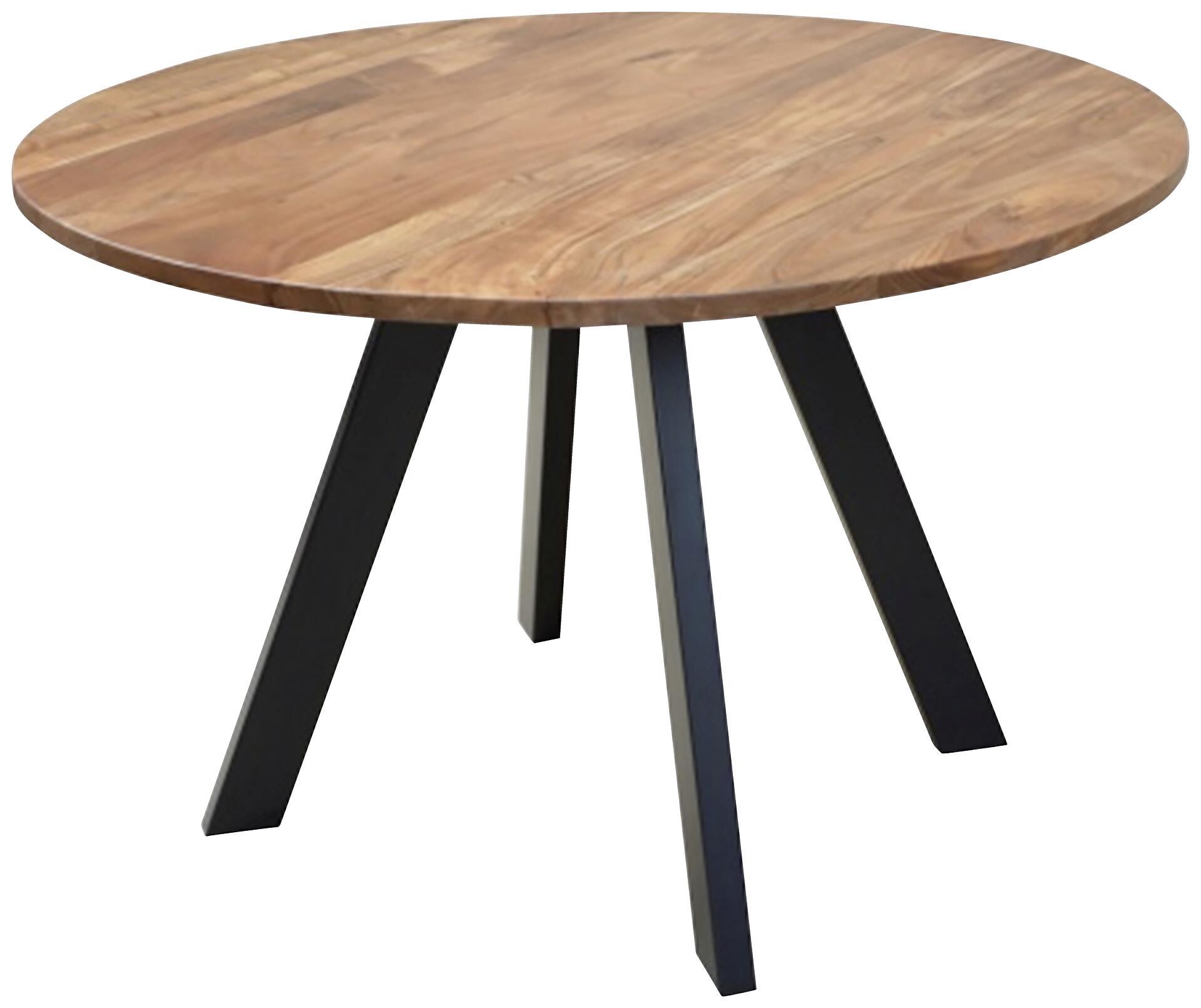 Tisch TARA natur schwarz pulverbeschichtet