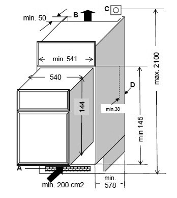 Respekta Küchenblock Premium grau hochglänzend B/H/T: ca. 345x220,5x60 cm