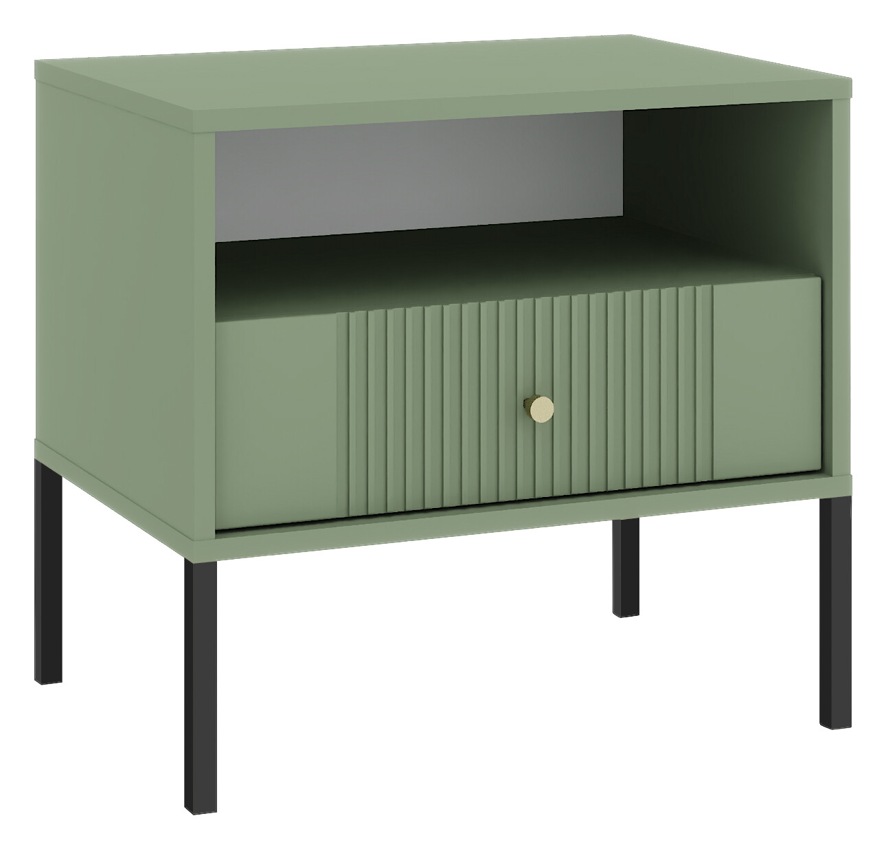 Nachtkonsole ISEO grün B/H/T: ca. 54x50,5x39 cm Nachtkonsole ISEO grün B/H/T: ca. 54x50,5x39 cm