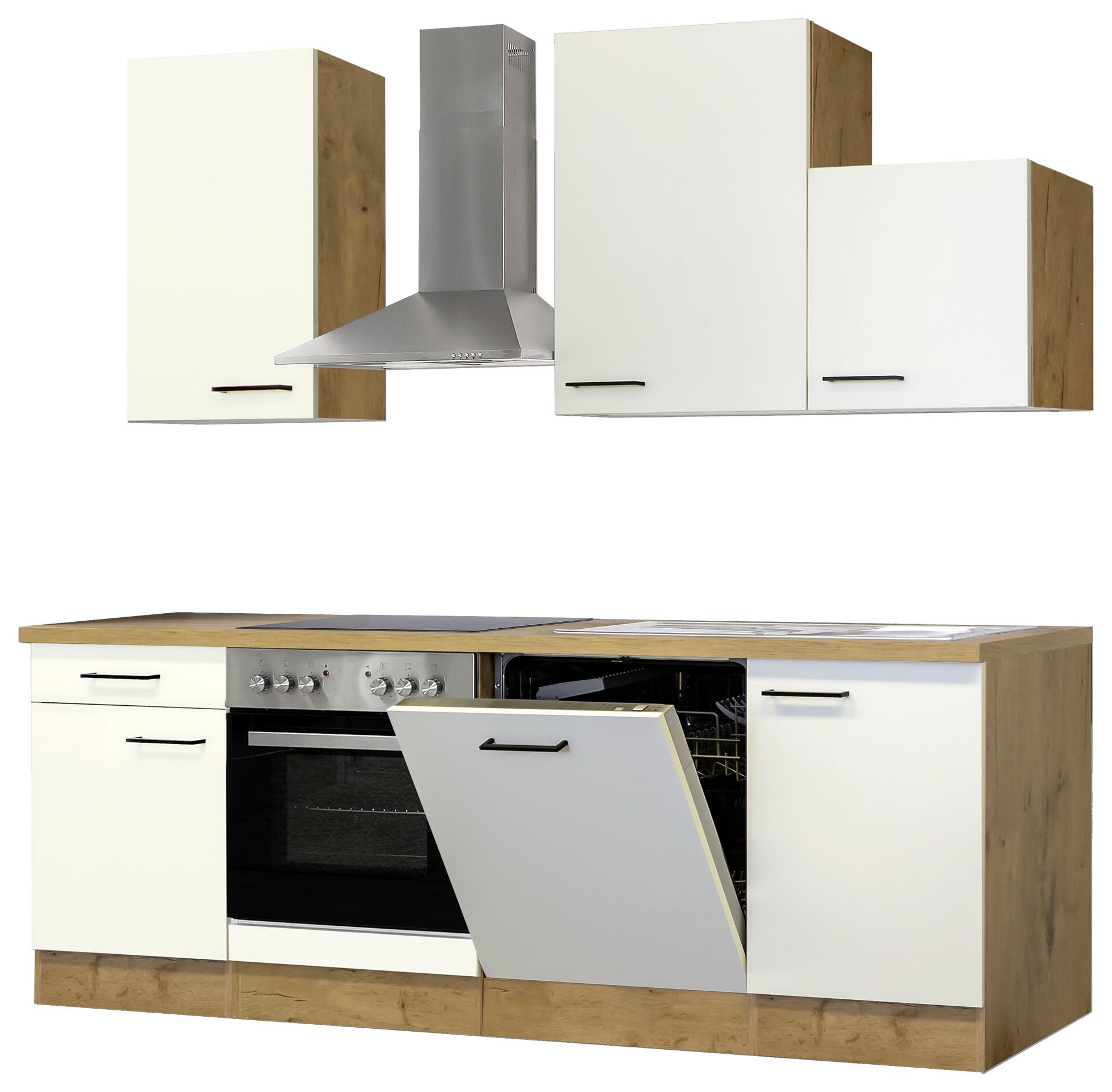 Küchenblock Avila Magnolie matt B/H/T: ca. 220x234x60 cm