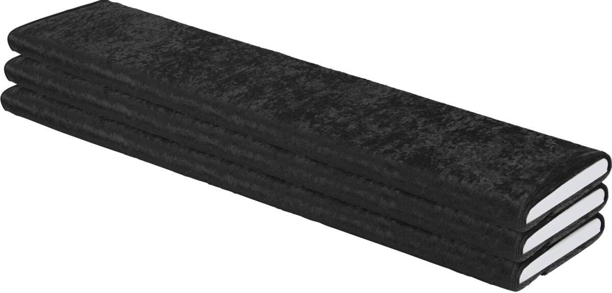 Dekostoff Pannesamt schwarz B: ca. 150 cm