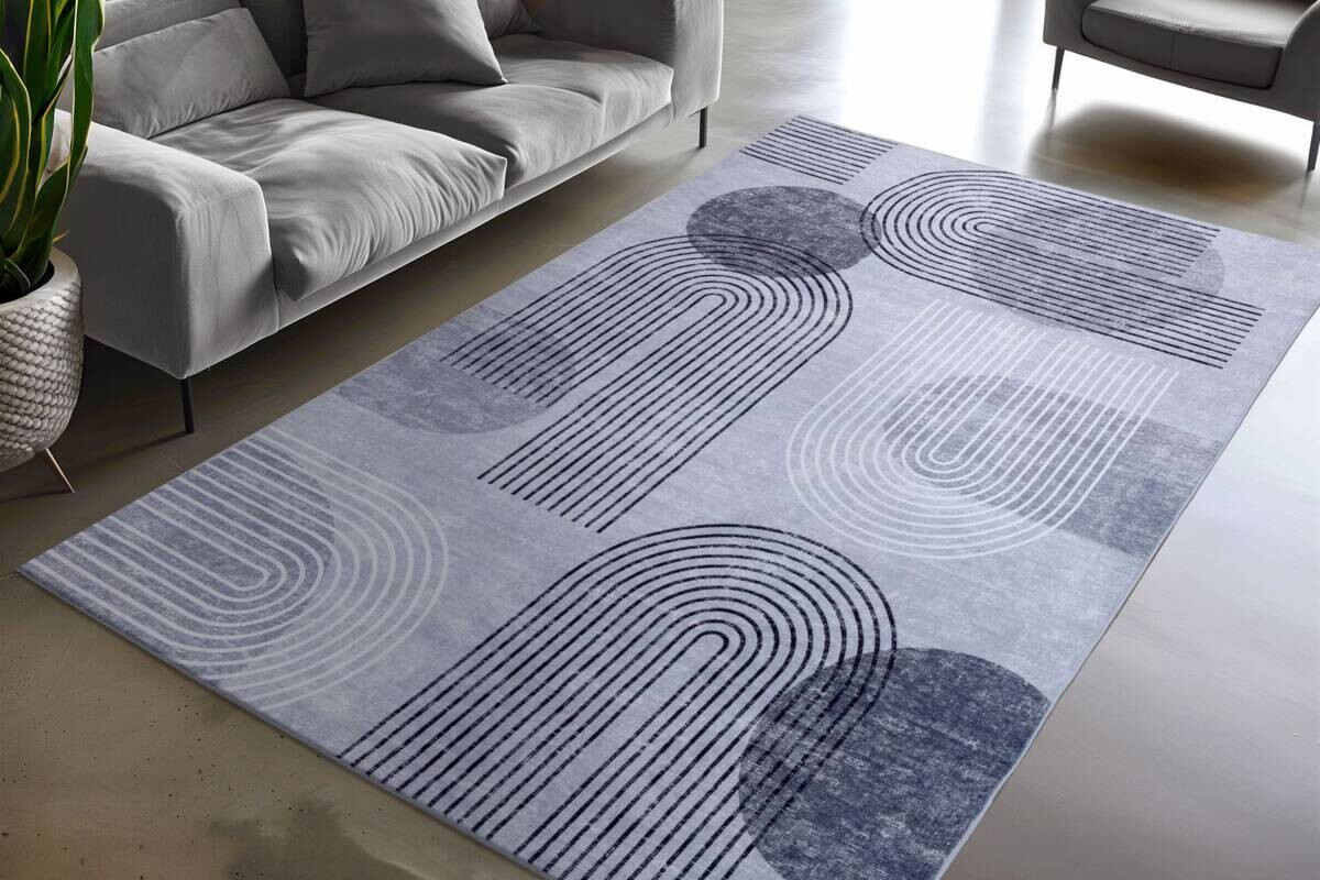 Obsession Teppich Avantgarde grau B/H/L: ca. 120x12x170 cm