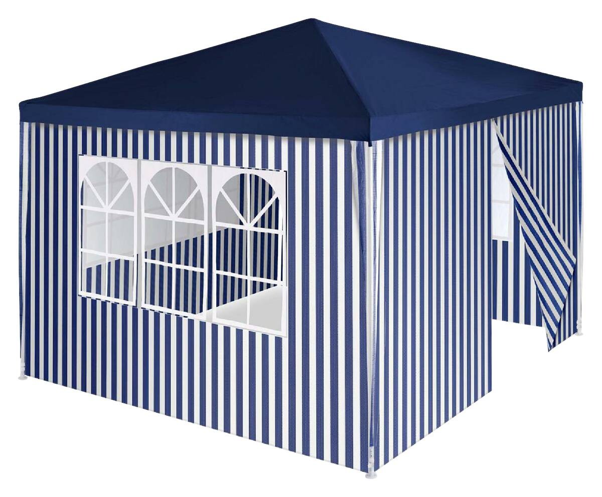 VCM Pavillon royalblau Polyester-Mischgewebe B/H/L: ca. 300x187x300 cm
