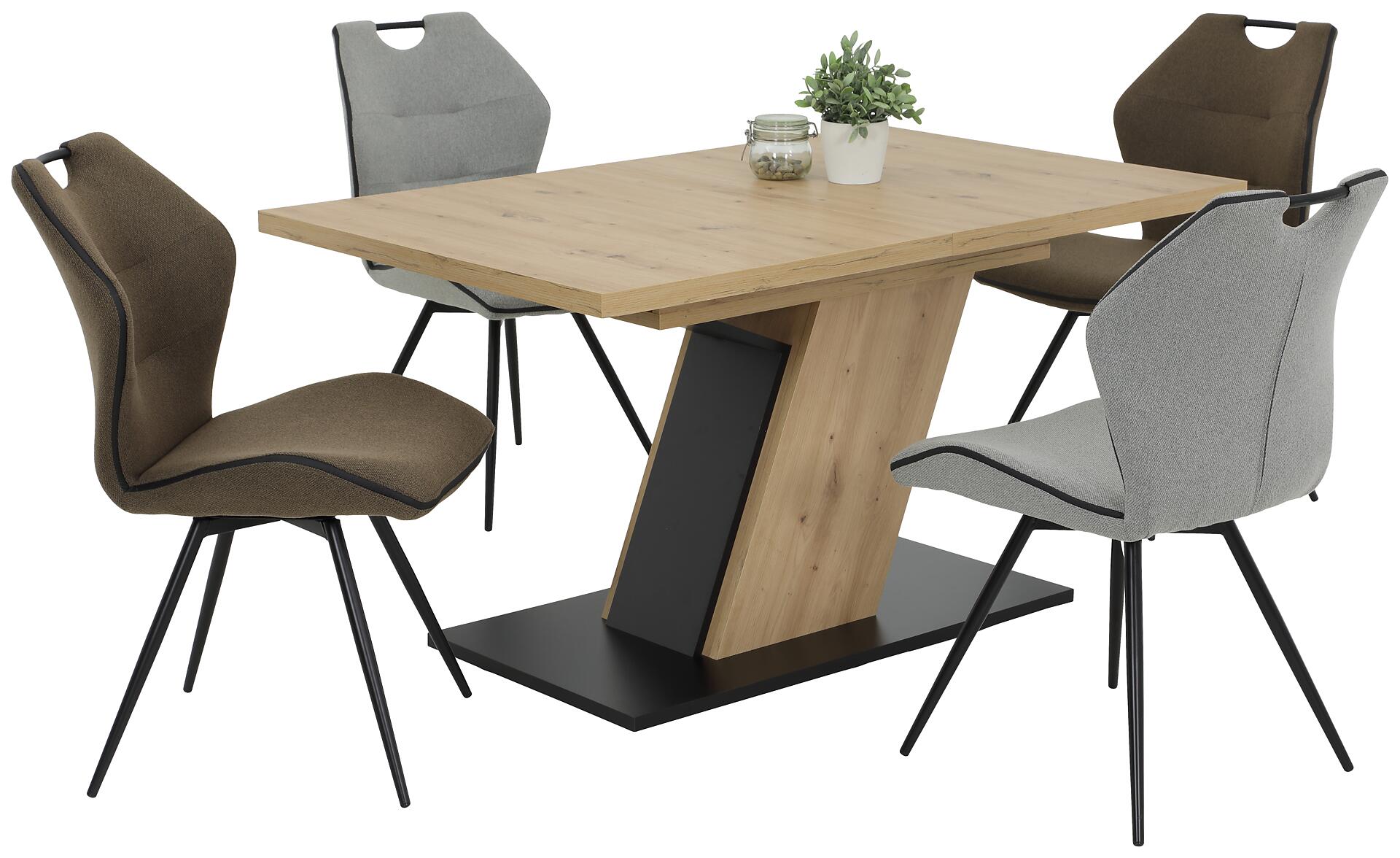 Esstisch JEANETTE Eiche Artisan Nachbildung B/H/T: ca. 140x76x90 cm