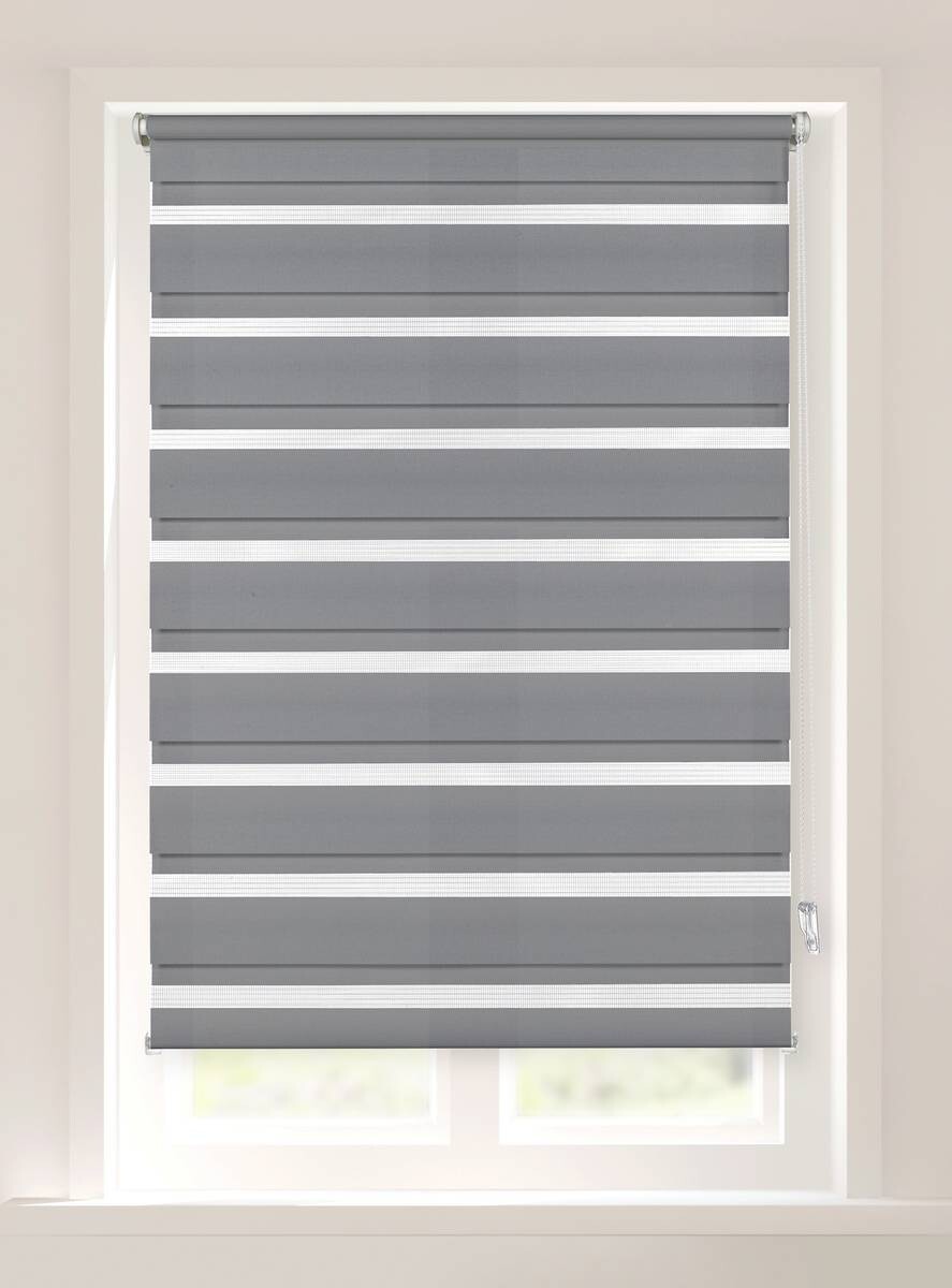 Boviva Doppelrollo anthrazit B/L: ca. 102x200 cm