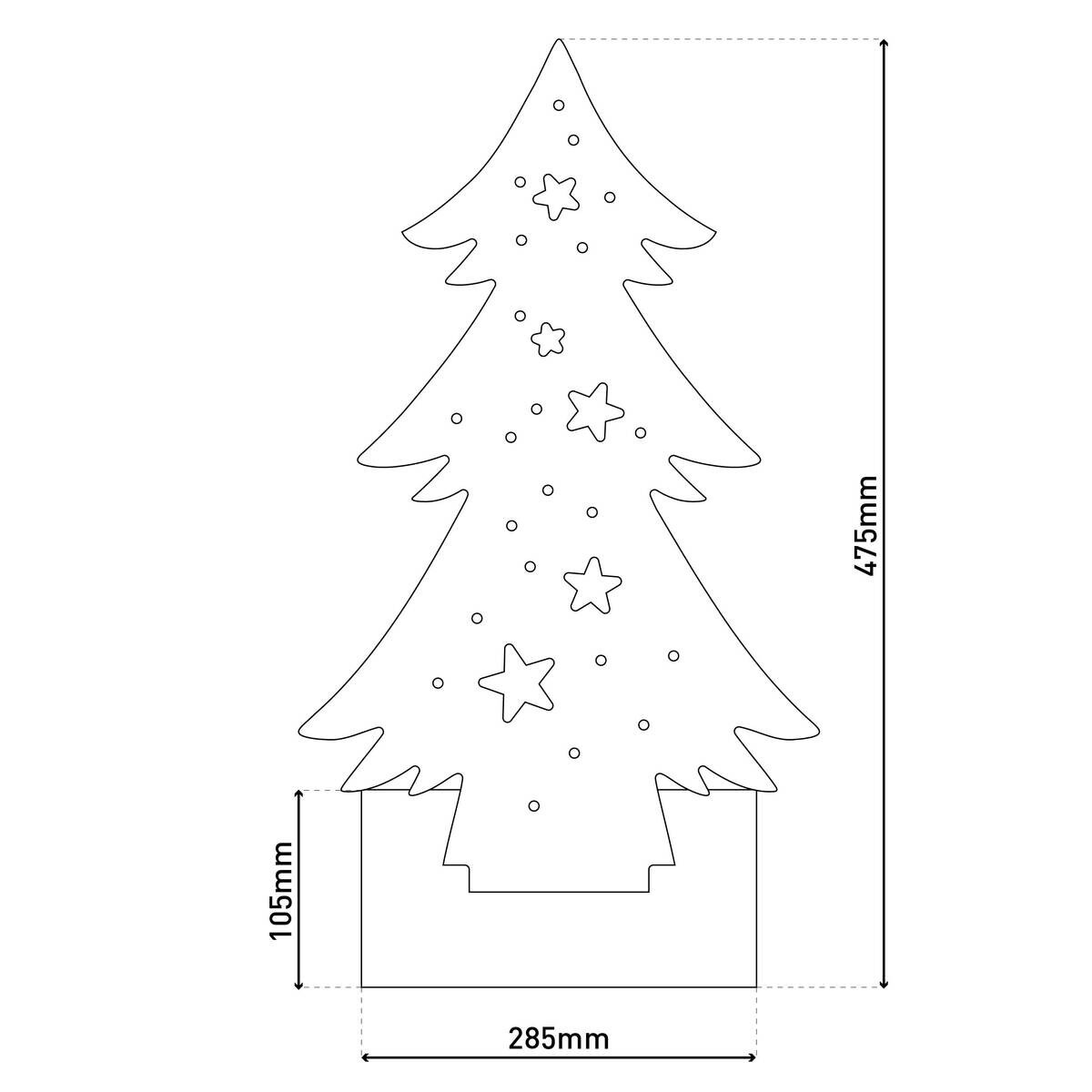 Näve Leuchten LED-Dekoleuchte Tannenbaum