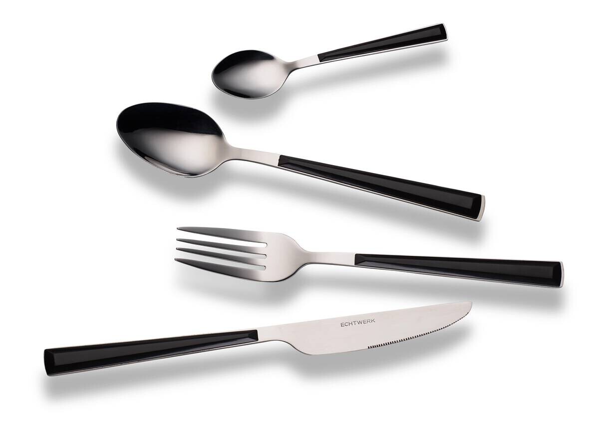 ECHTWERK Besteckset Basic schwarz Edelstahl 16 tlg.