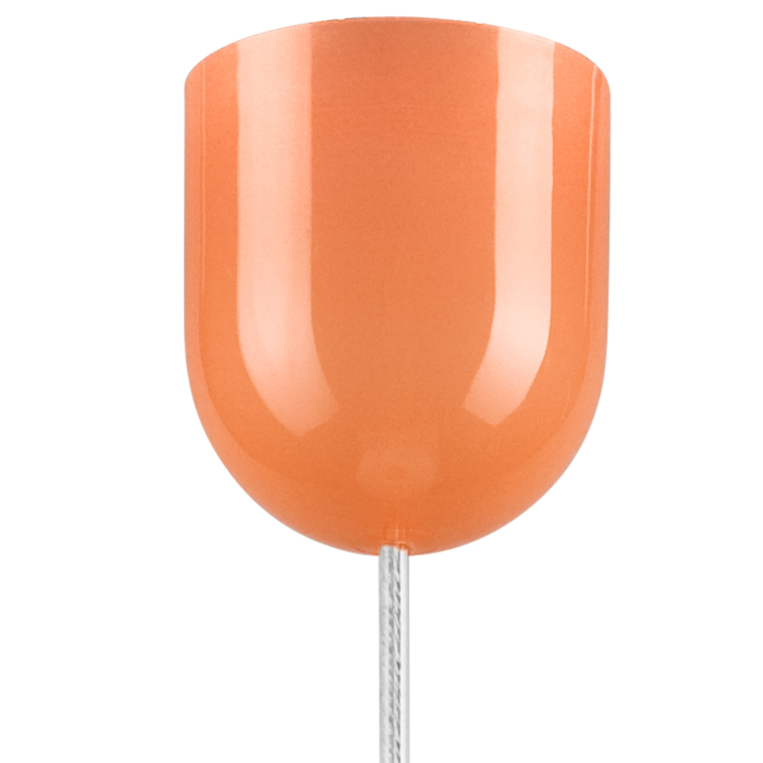 Lamkur Hängeleuchte orange Glas B/H/L: ca. 31x17x31 cm E27 1 Brennstellen