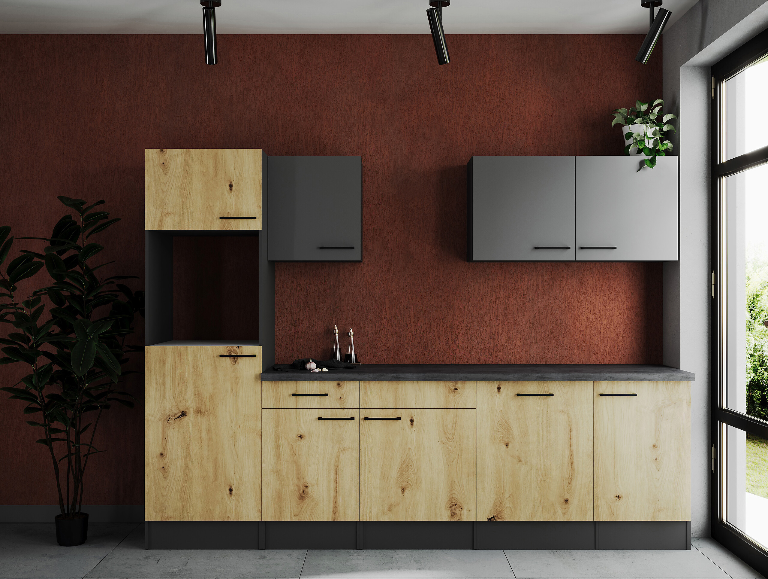 Küchenblock Oliver B/H/T: ca. 280x205x60 cm