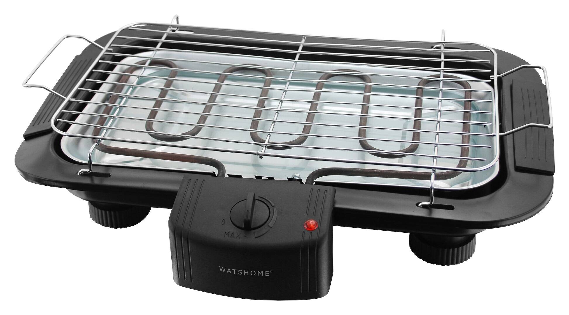 Emerio Barbecue-Standgrill schwarz Metall B/H/L: ca. 8,8x48x35,8 cm