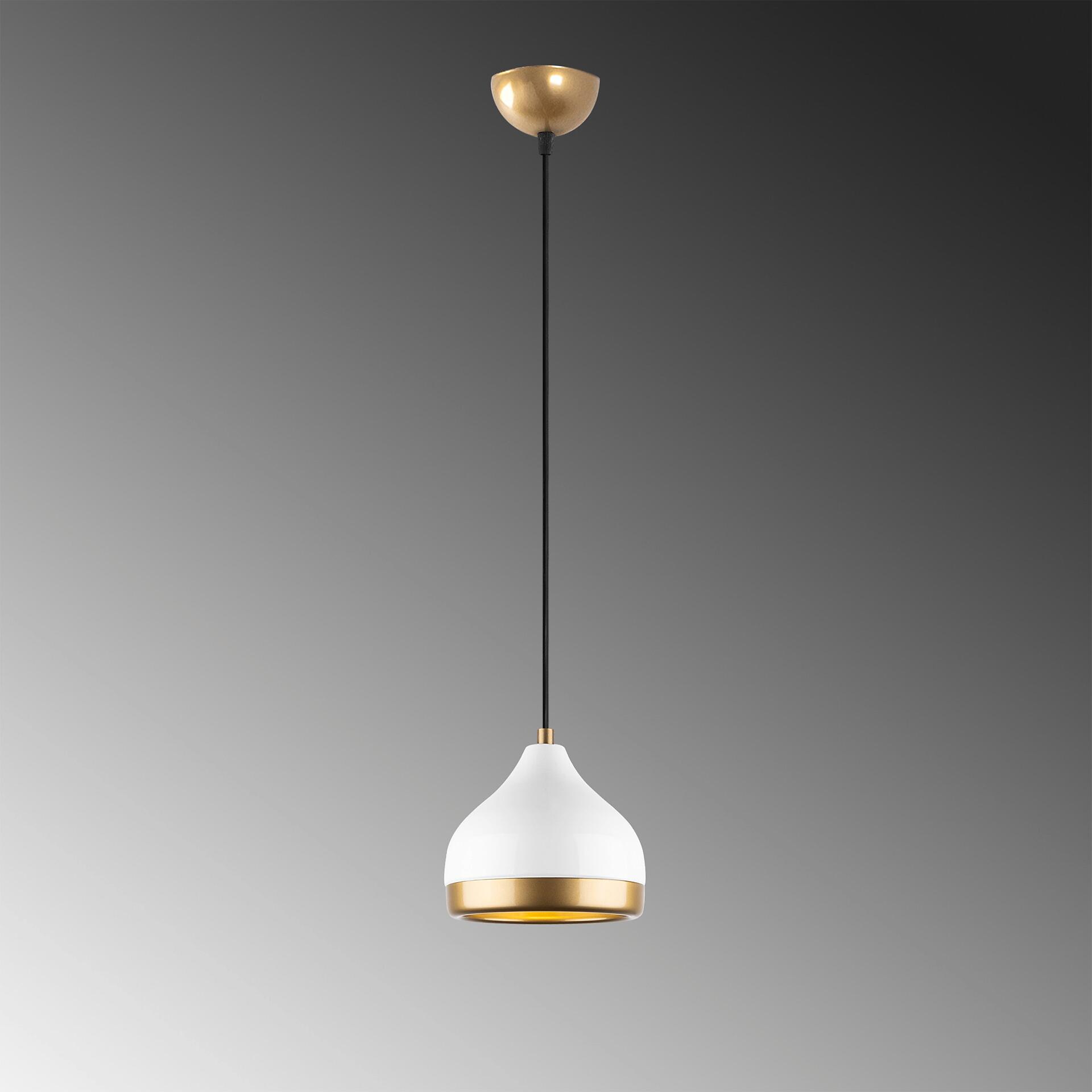 Opviq Pendelleuchte Yldo weiß B/H/T/L/D: ca. 17x112x17x17x17 cm E27 1 Brennstellen