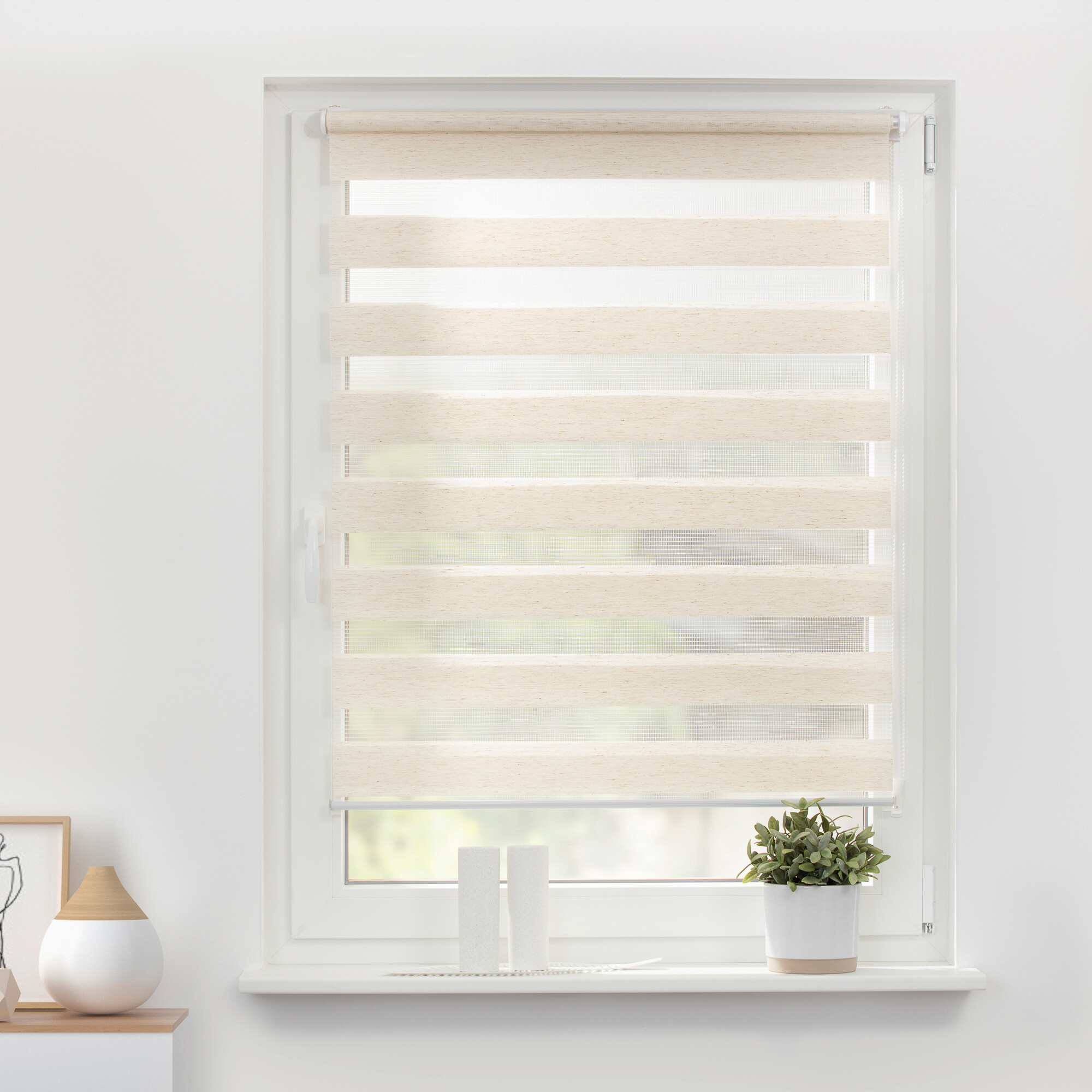 LICHTBLICK Doppelrollo Duo natur B/L: ca. 50x150 cm