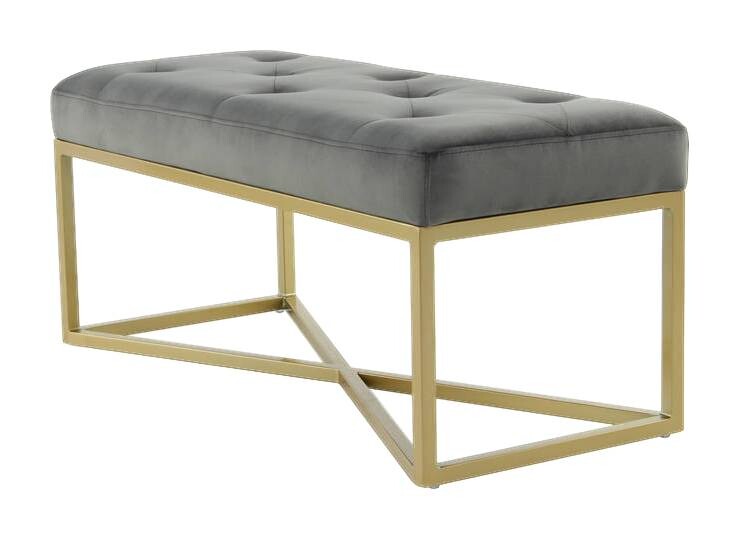 Sitzbank Diaz 101 grau B/H/T: ca. 40x40x90 cm