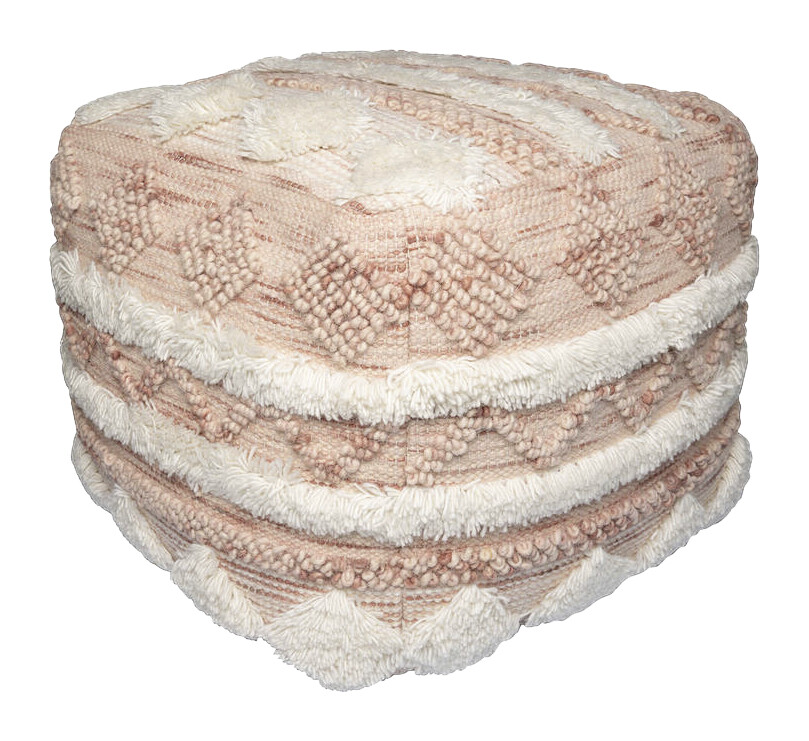 360 Living Hocker Bohist 200 rosa creme B/H/T: ca. 50x45x50 cm