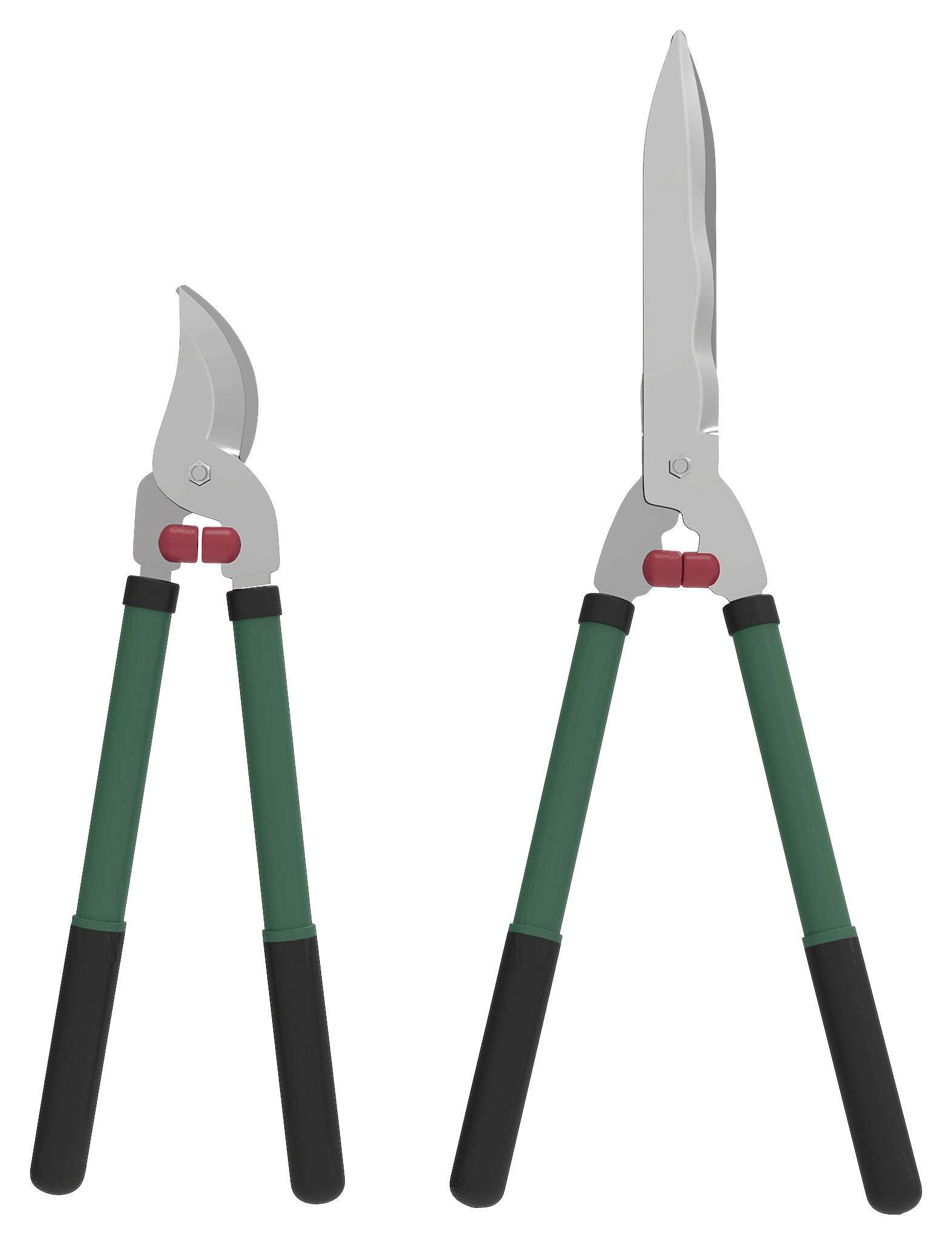 Outsunny Gartenwerkzeug-Set grün Kunststoff B/H/L: ca. 17x4,5x51 cm