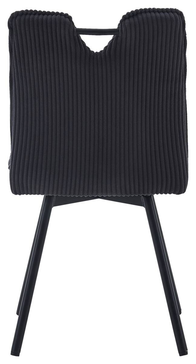 Stuhl Lara anthrazit Kord B/H/T: ca. 47x89x58 cm