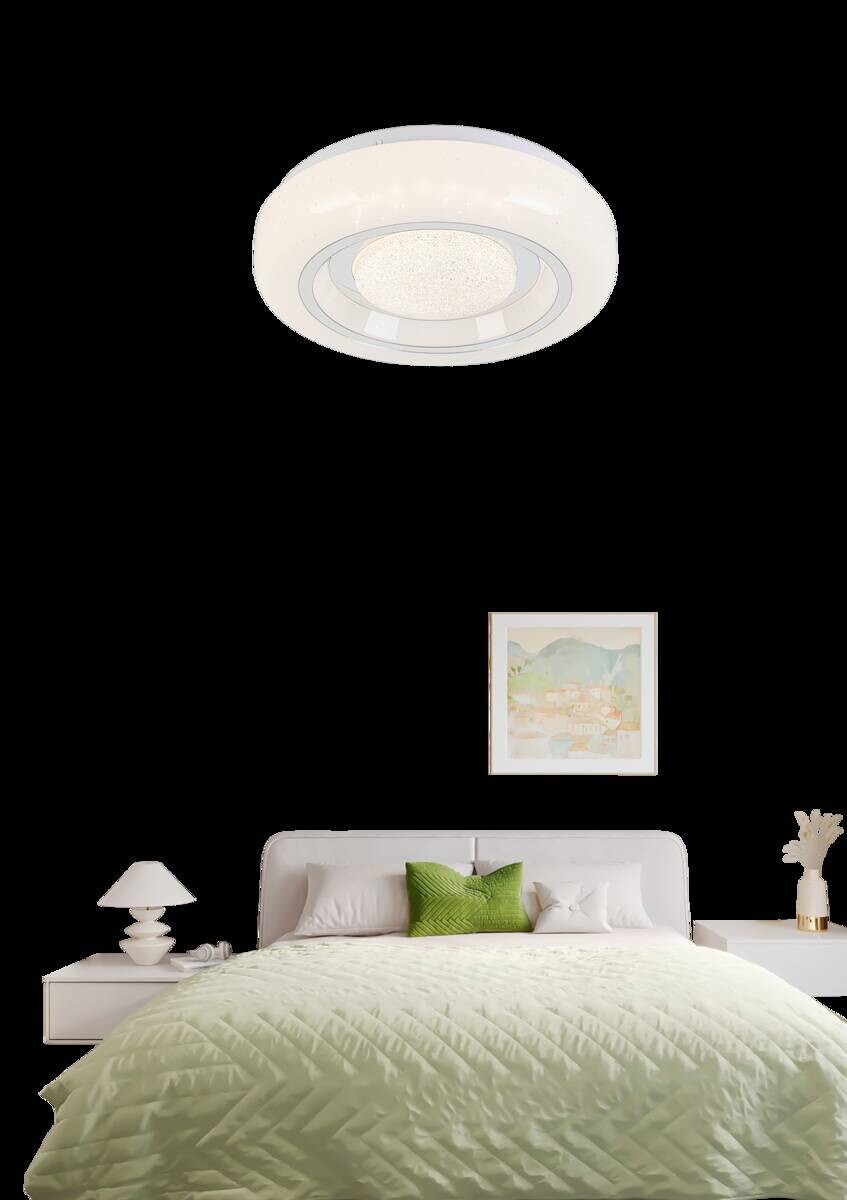 Nolo Deckenleuchte Mia weiß Metall B/L: ca. 26x6 cm