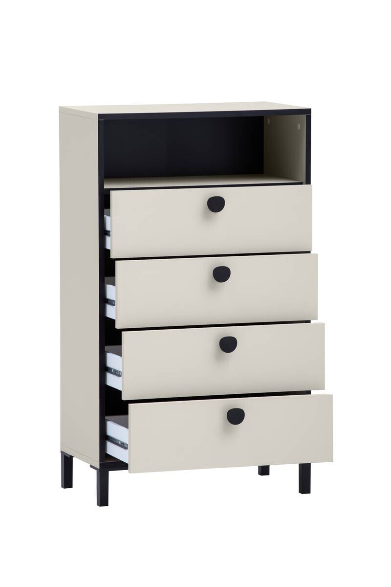Highboard Edda beige hell B/H/T: ca. 60,2x103,4x33,05 cm
