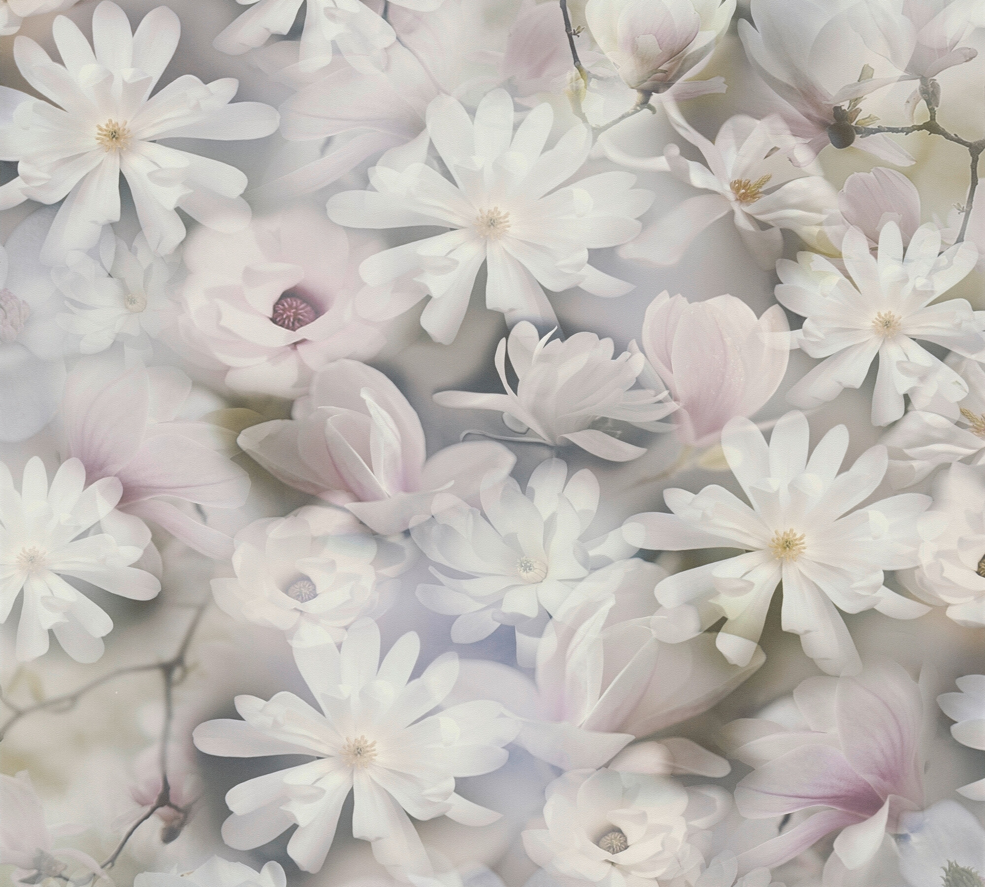 A.S.Creation Vliestapete Floral Floral violett grün grau B/H: ca. 0,53x10,05 cm