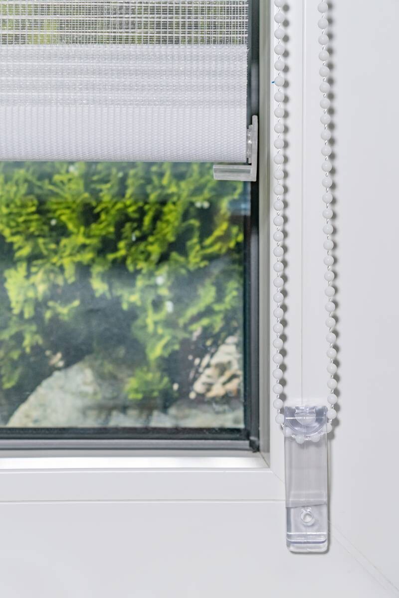 Doppelrollo mit Blende weiß B/L: ca. 45x160 cm