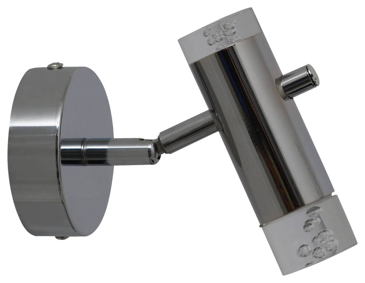 Näve Leuchten Deckenleuchte 1235842 Chrom Kunststoff Metall B/H/T: ca. 9,7x15,5x14,5 cm 1 Brennstellen