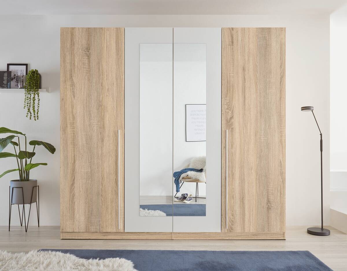 Kleiderschrank Cano Eiche San-Remo Nachbildung B/H/T: ca. 228x213x62 cm