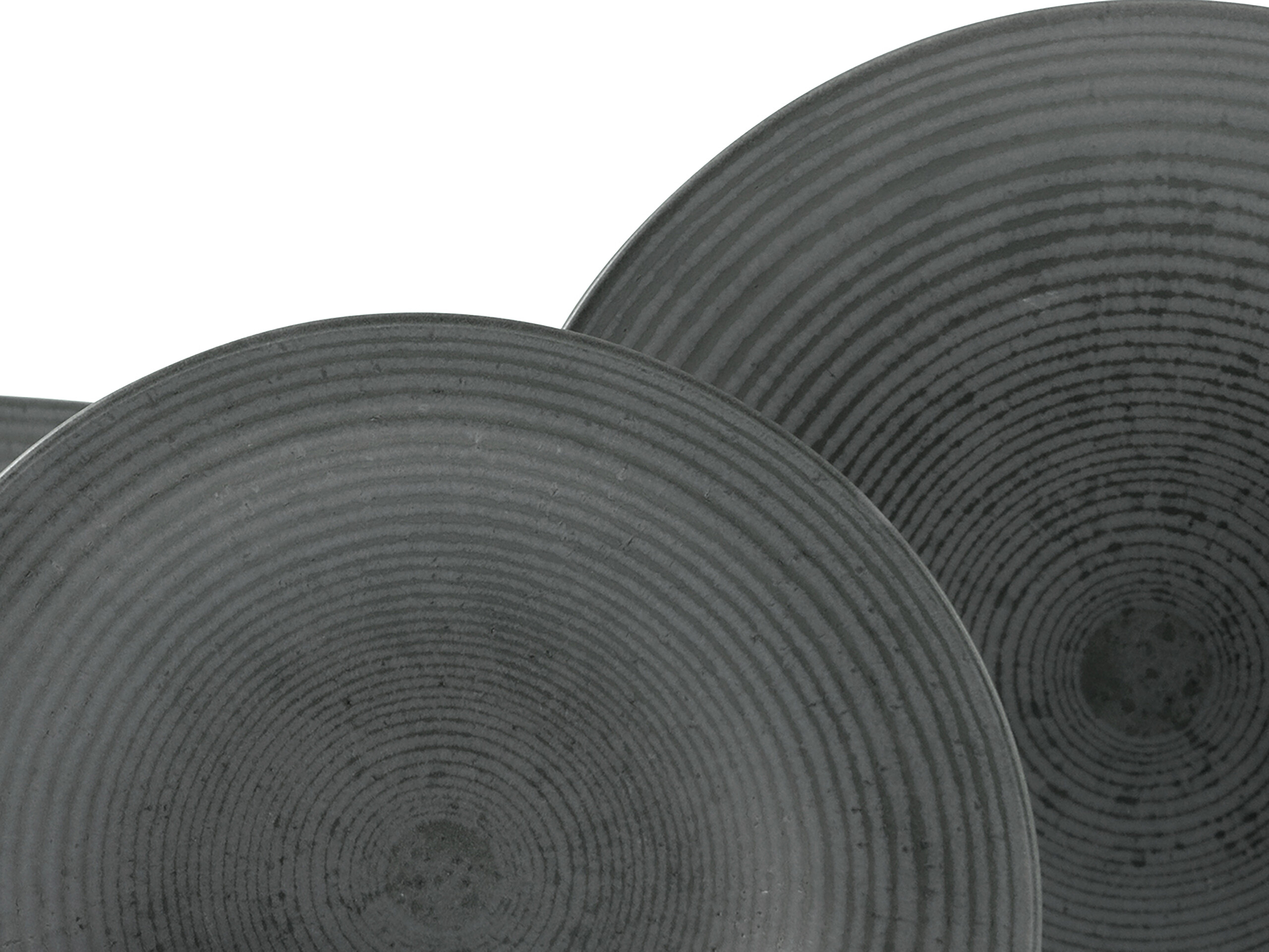 CreaTable Tafelservice Catania anthrazit Steinzeug 12 tlg.