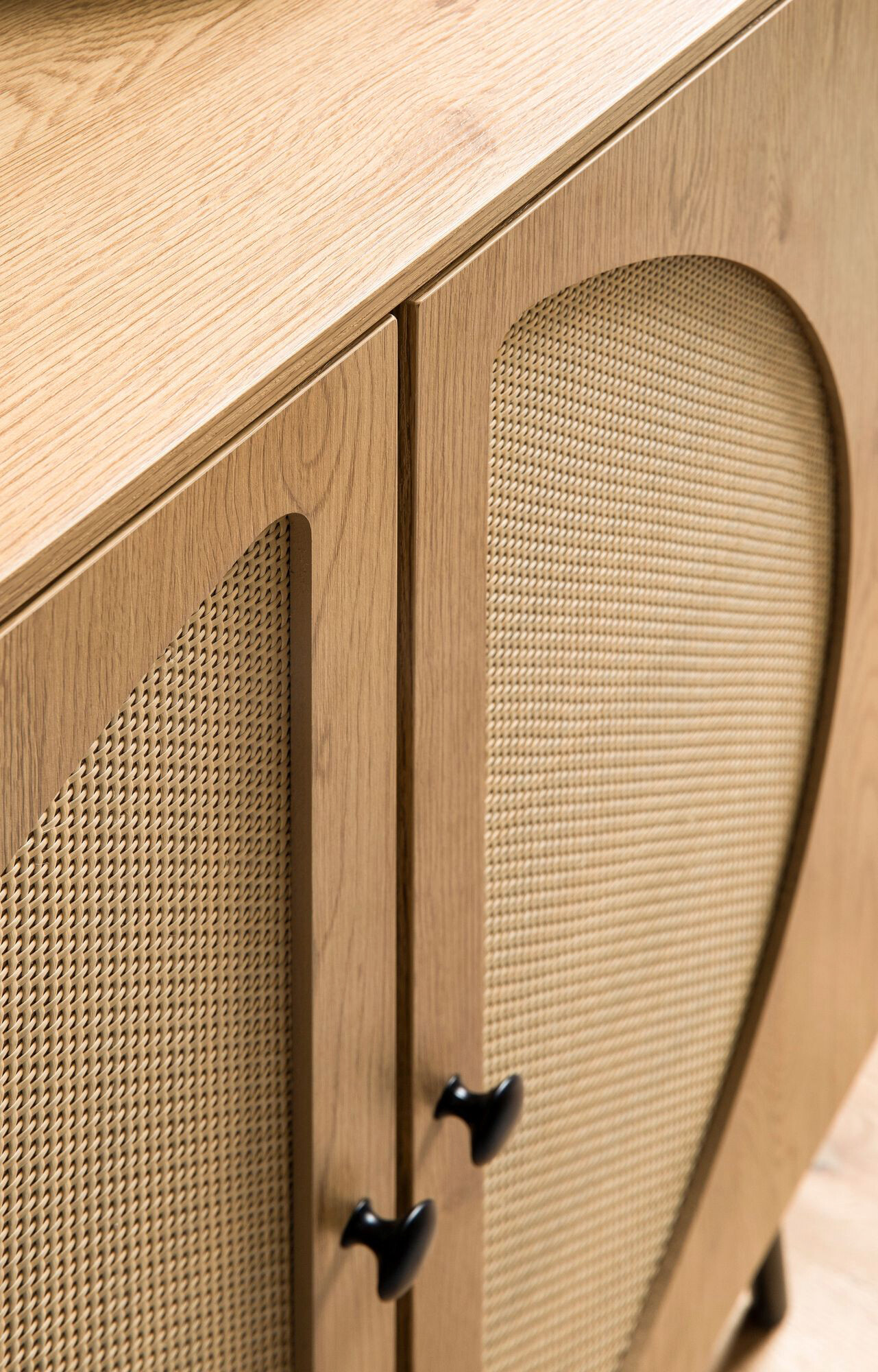 Sideboard natur Eiche Optik B/H/T: ca. 80x103x39 cm