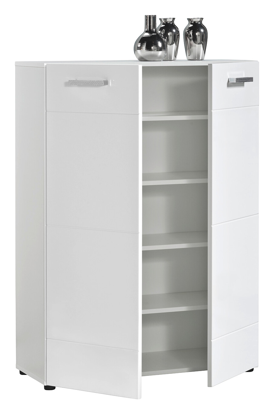 Kommode Kairo 1 weiß weiß Hochglanz B/H/T: ca. 79x111x34 cm