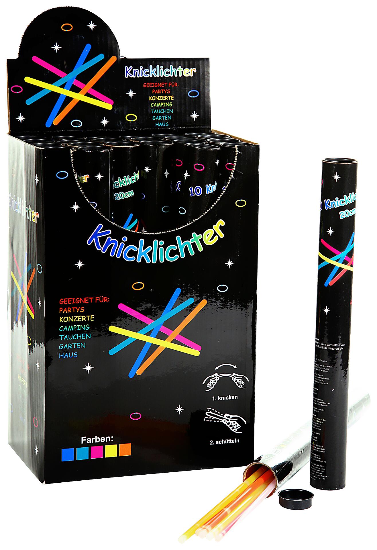 Knicklichter sortiert L: ca. 26 cm