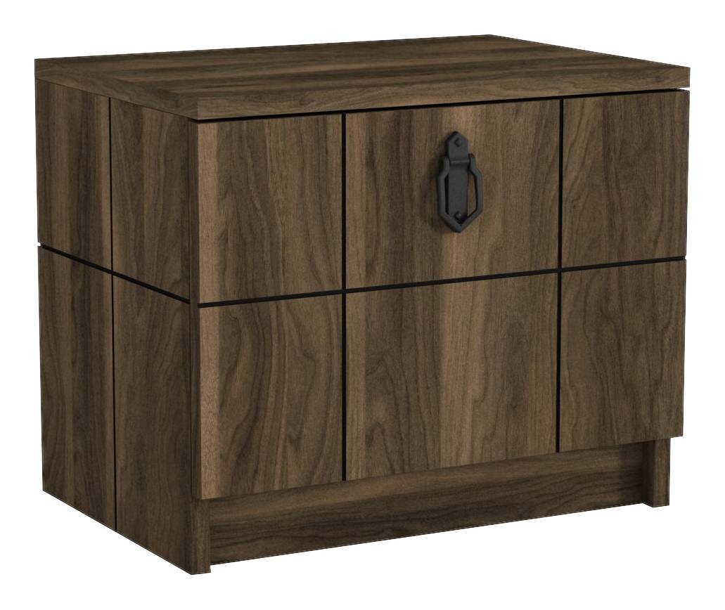 Nachtkonsole Lost walnuss Nachbildung B/H/T: ca. 49x41x35 cm