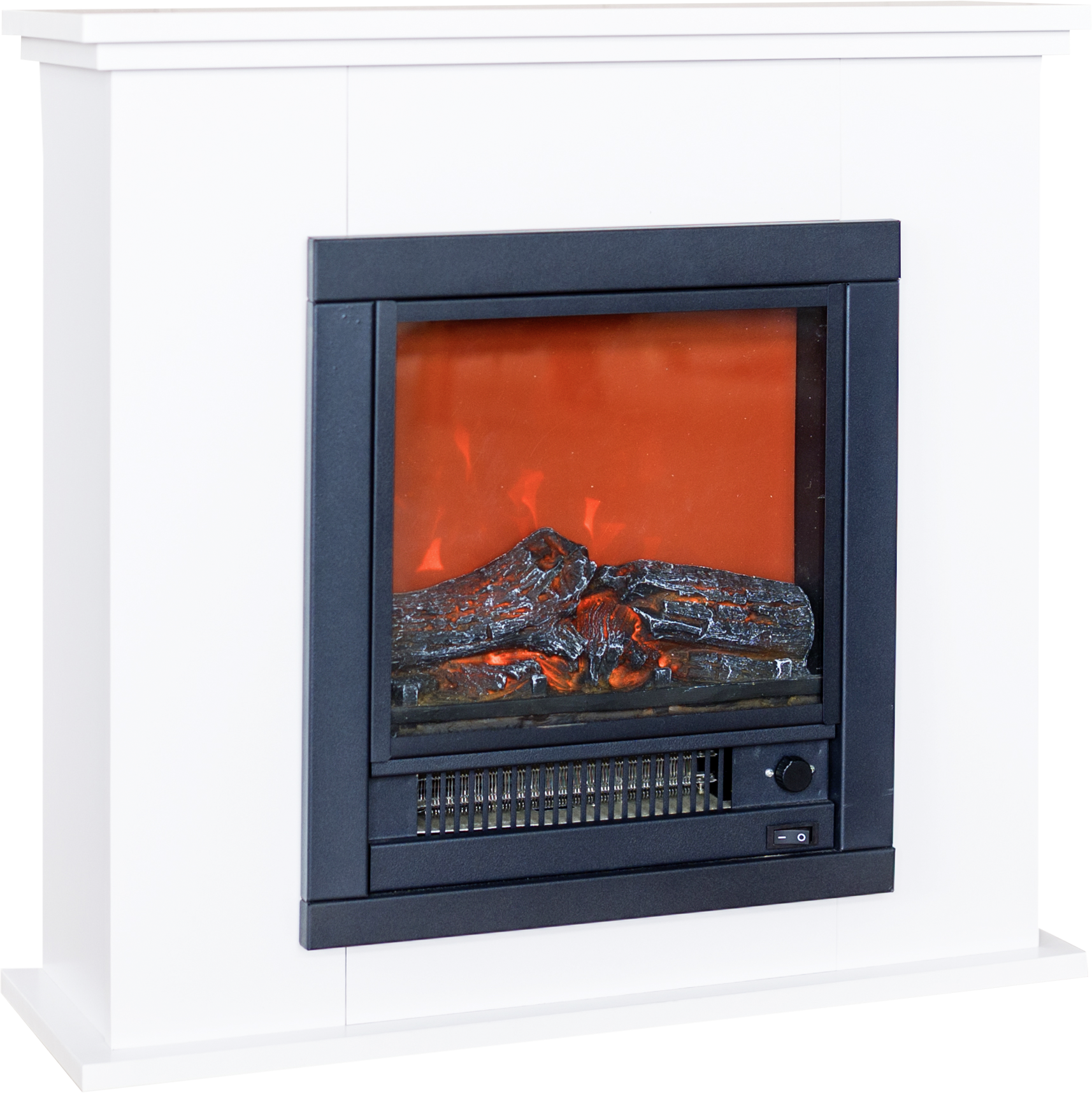 BHP Elektrischer-Kamin B992260 weiß Spanplatte Metall B/H/T: ca. 70x71x19 cm ca. 1150 W