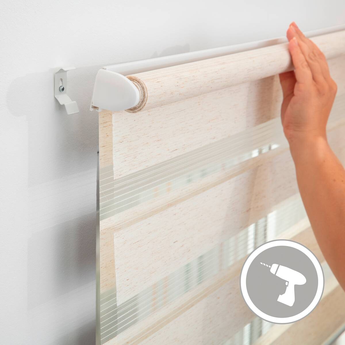 LICHTBLICK Doppelrollo Duo natur B/L: ca. 110x150 cm