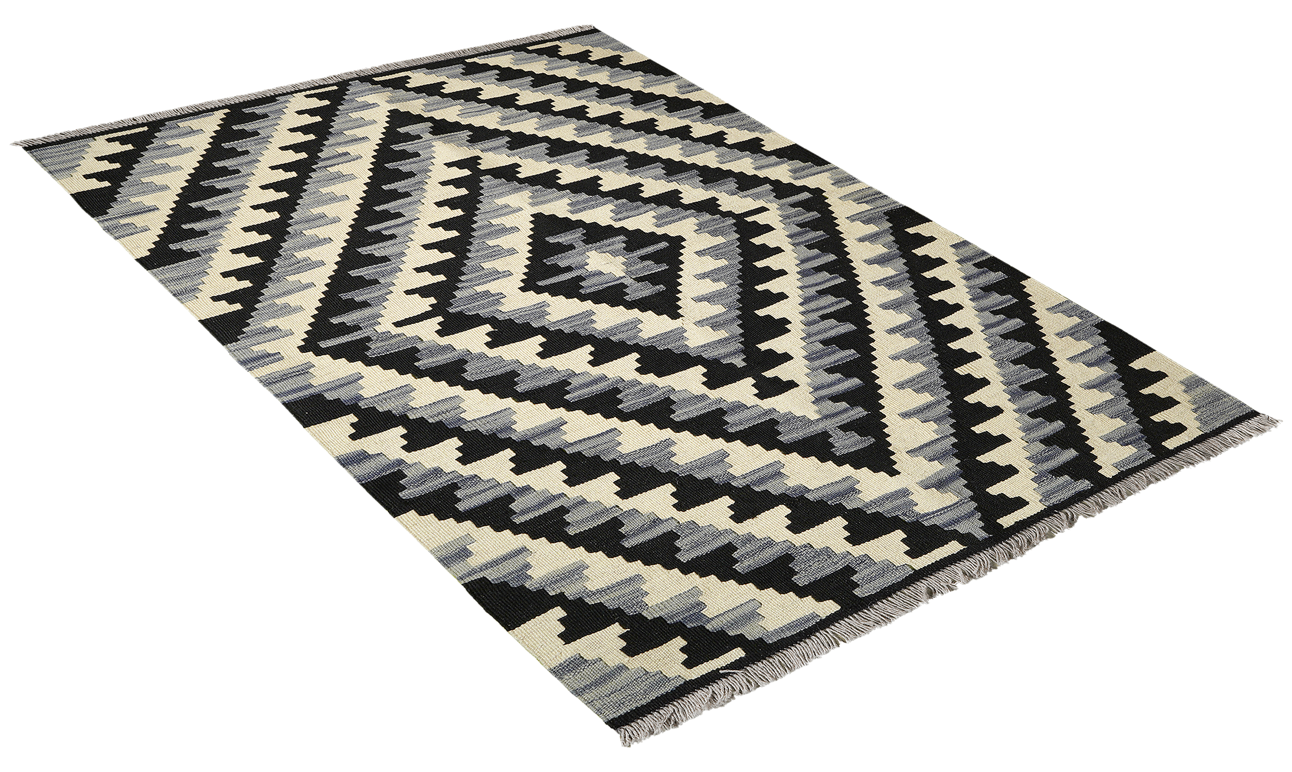 PersaTepp Teppich Kelim Gashgai schwarz B/H/L: ca. 108x1x153 cm