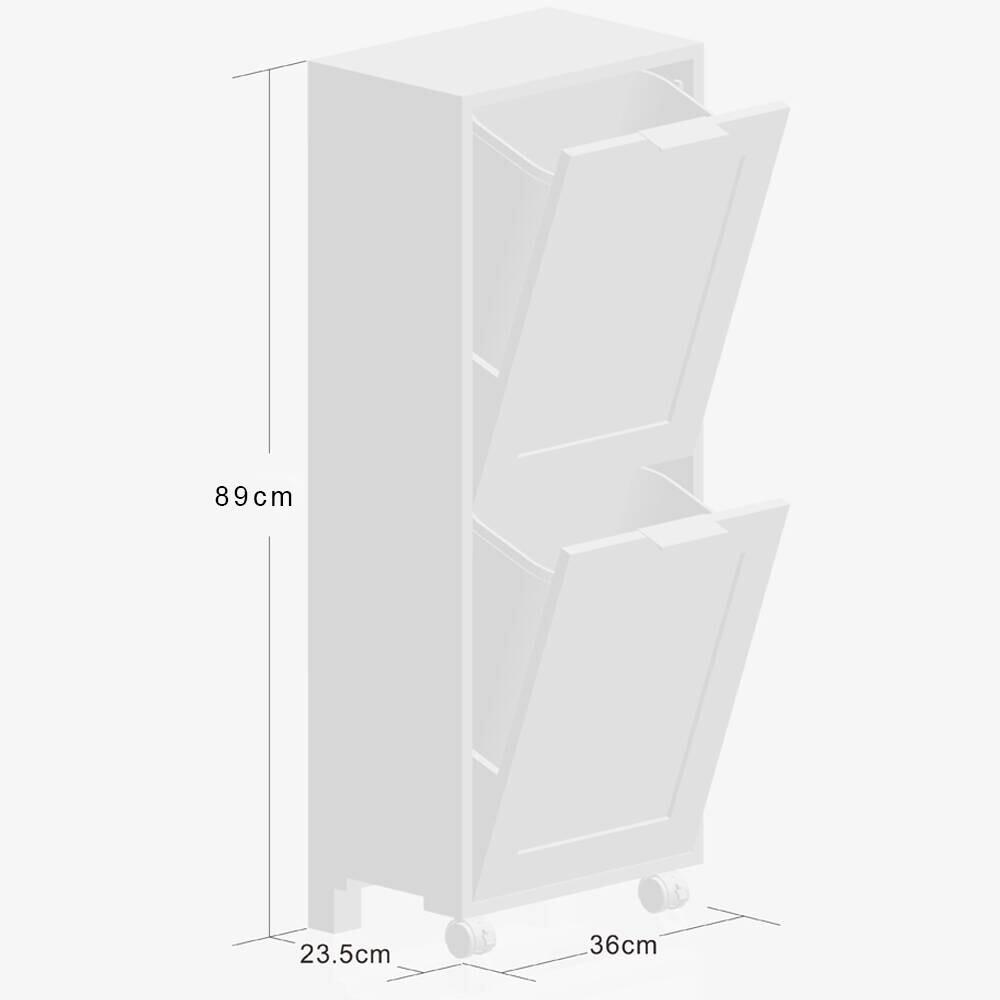 Kesper Universalschrank weiß Spanplatte B/H/T: ca. 35x89x23 cm
