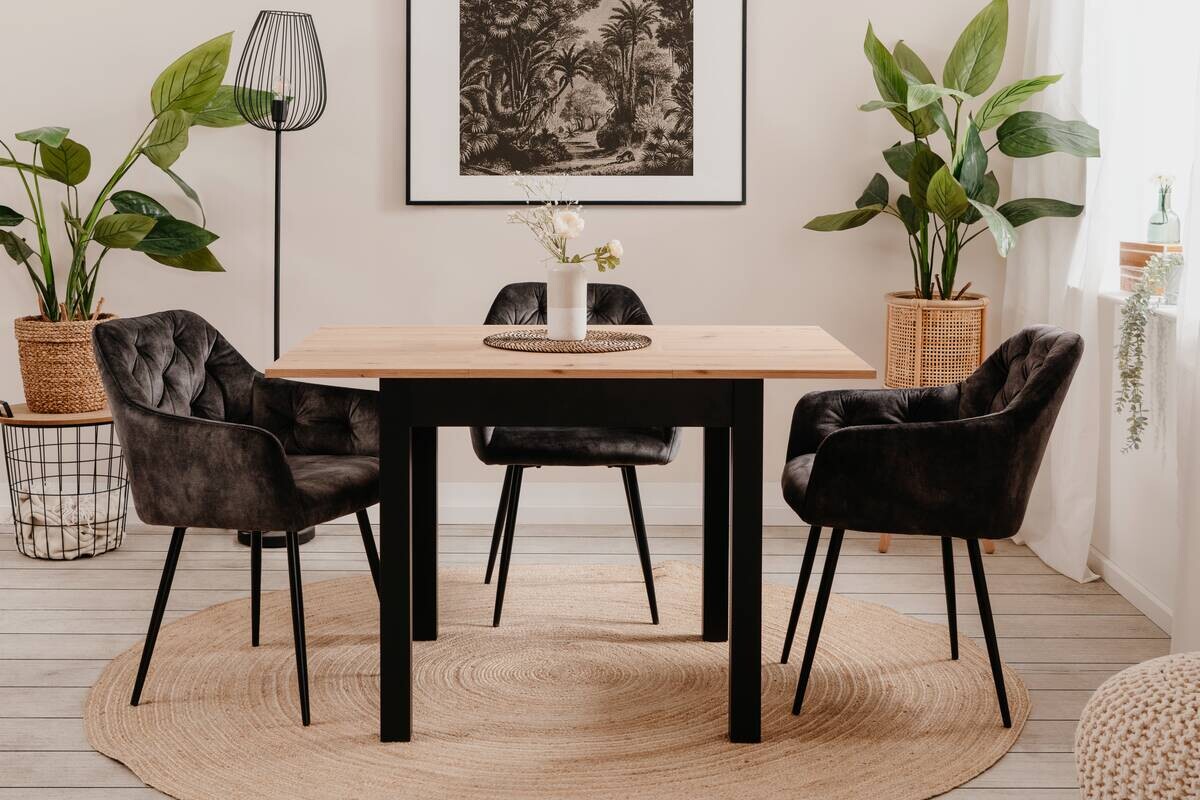 Esstisch Coburg Artisan Oak Nachbildung B/T: ca. 80x80 cm