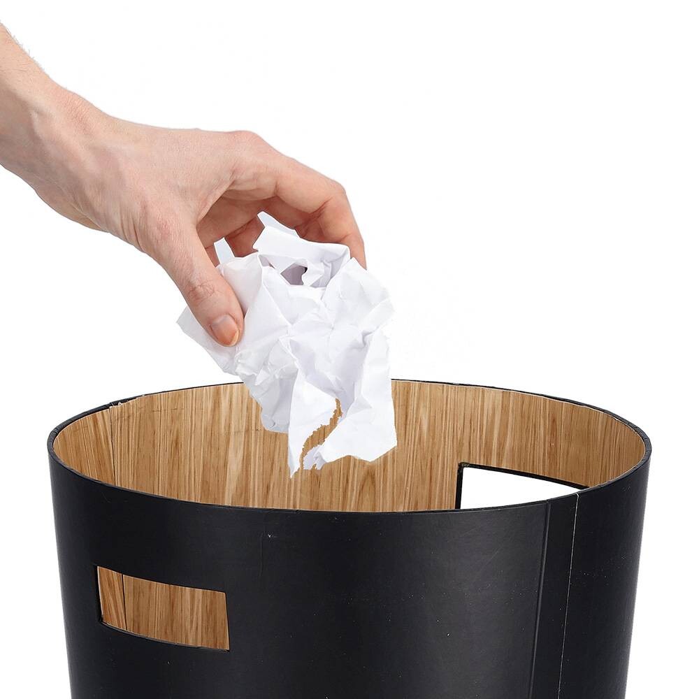 Zeller Papierkorb schwarz B/H: ca. 25x30 cm