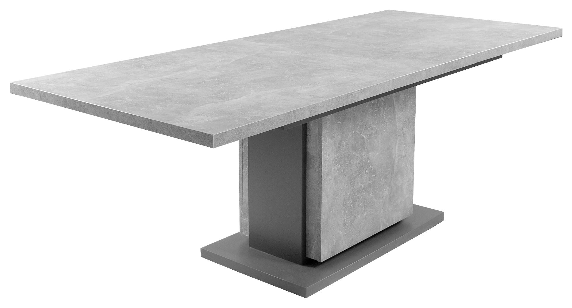 Tisch BRITTA Beton Optik anthrazit B/H/T: ca. 160x75x90 cm