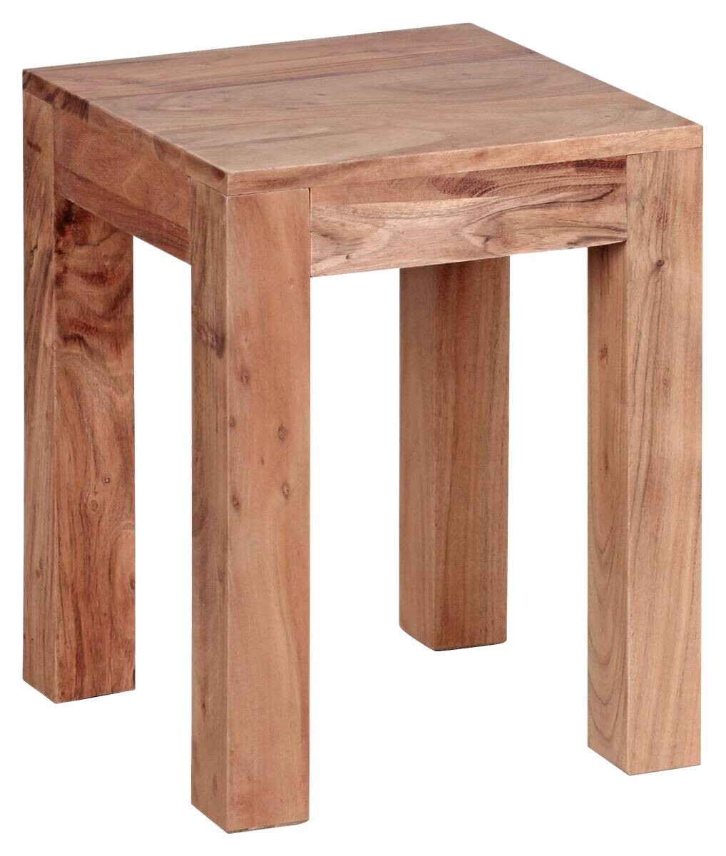 Beistelltisch natur Akazie B/H/T: ca. 35x45x35 cm