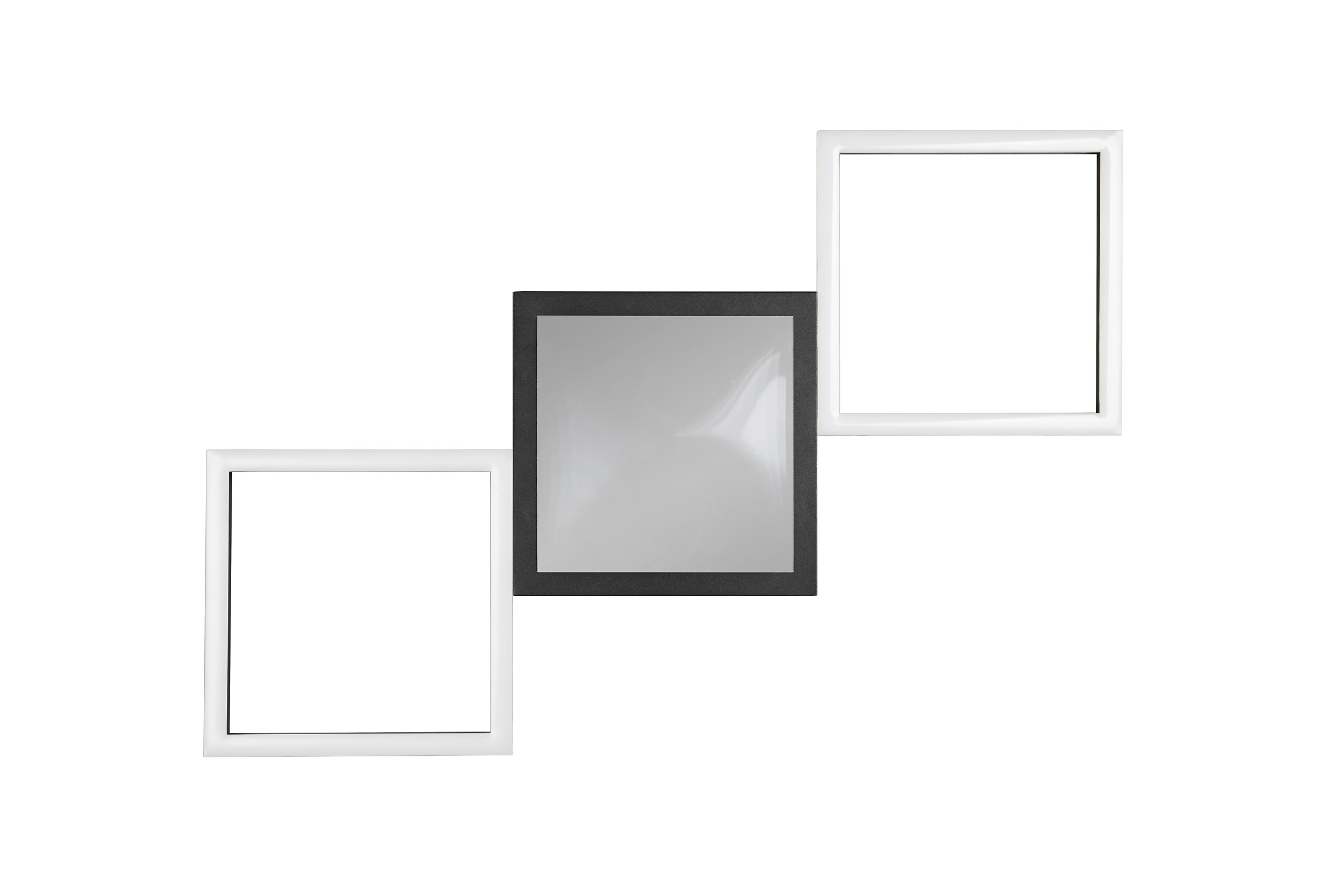 Reality LED-Deckenleuchte Gelo mattschwarz Metall B/H/L: ca. 43x4x66 cm