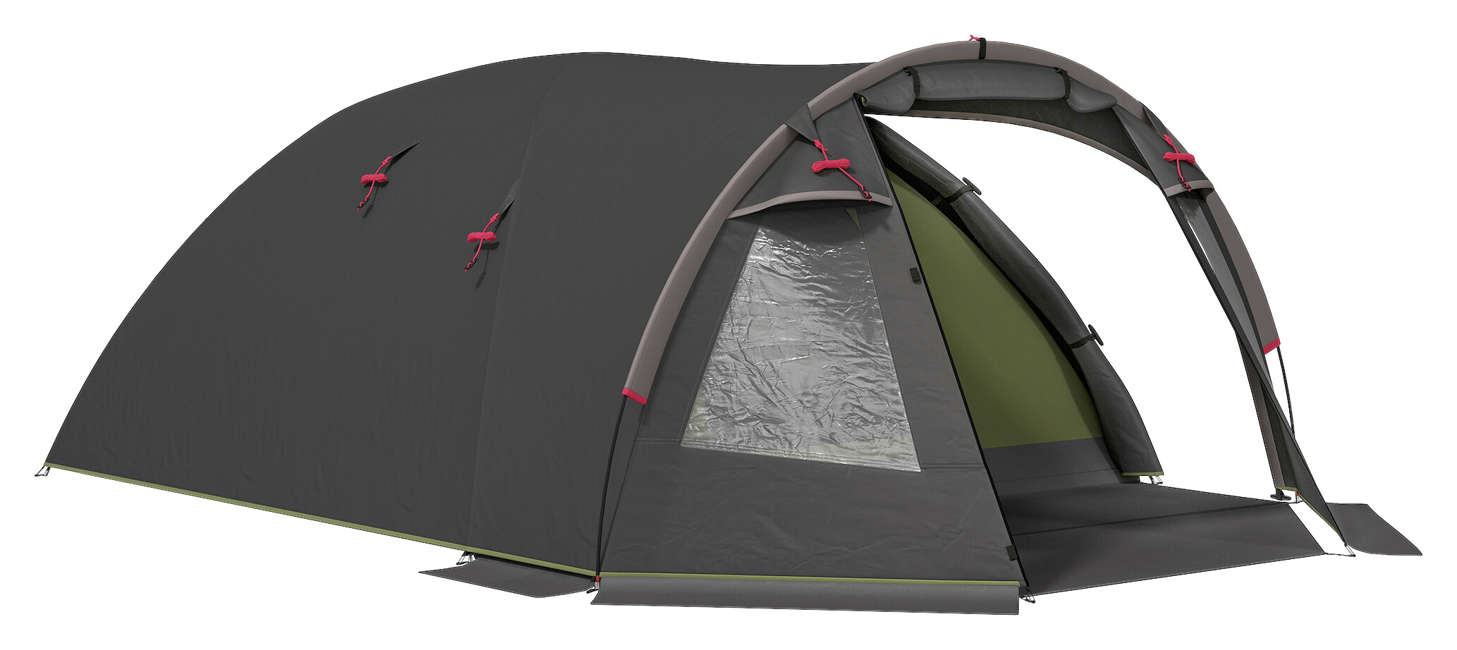 Outsunny Tunnelzelt schwarz Polyester B/H/L: ca. 250x130x360 cm