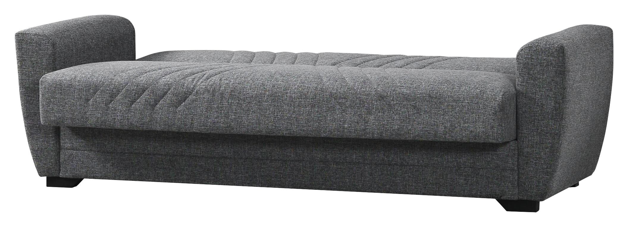 Schlafsofa Alanya grau Microfaser B/H/T: ca. 227x91x83 cm