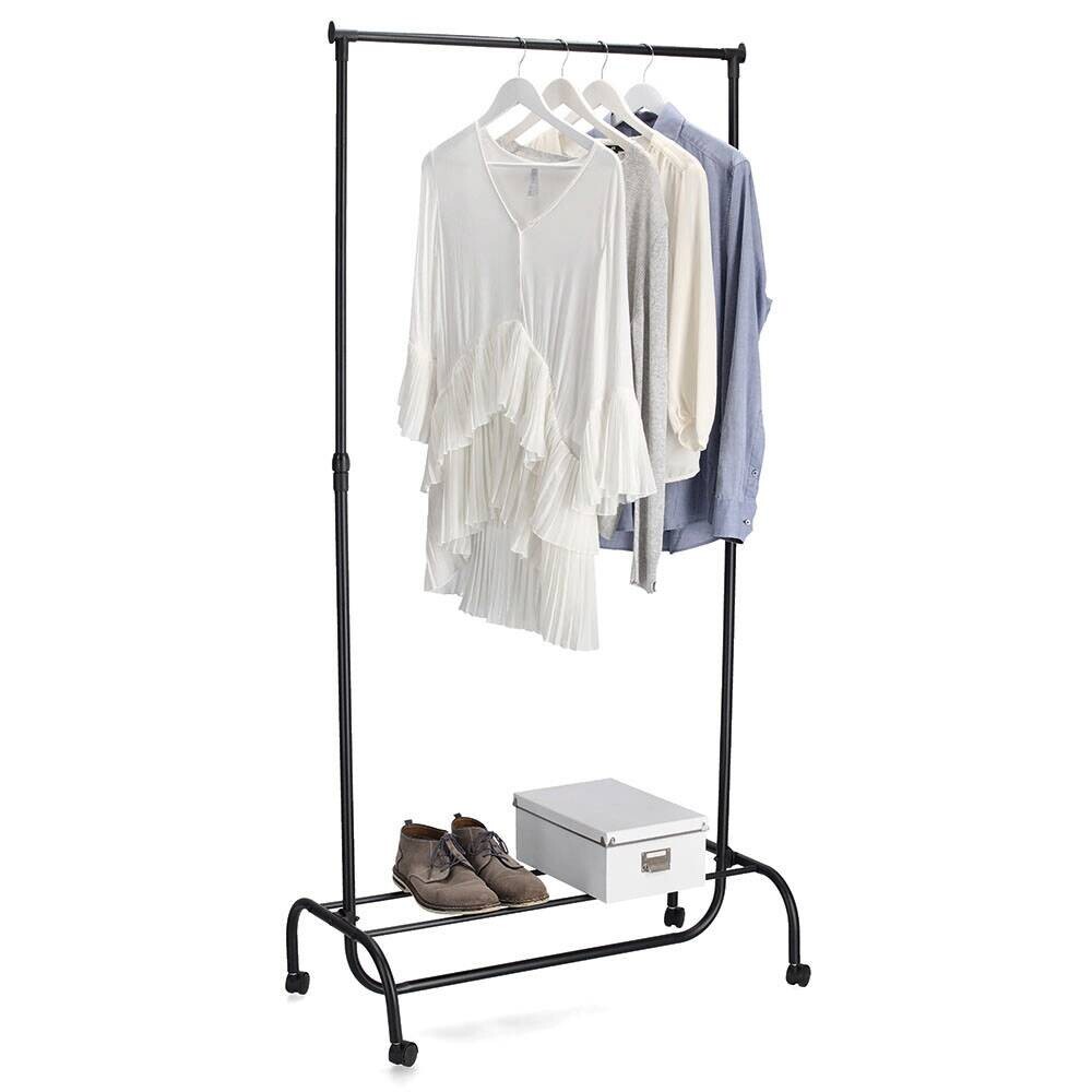 Zeller Kleiderständer schwarz Kunststoff B/H/L: ca. 43x175x86 cm Zeller Kleiderständer schwarz Kunststoff B/H/L: ca. 43x175x86 cm