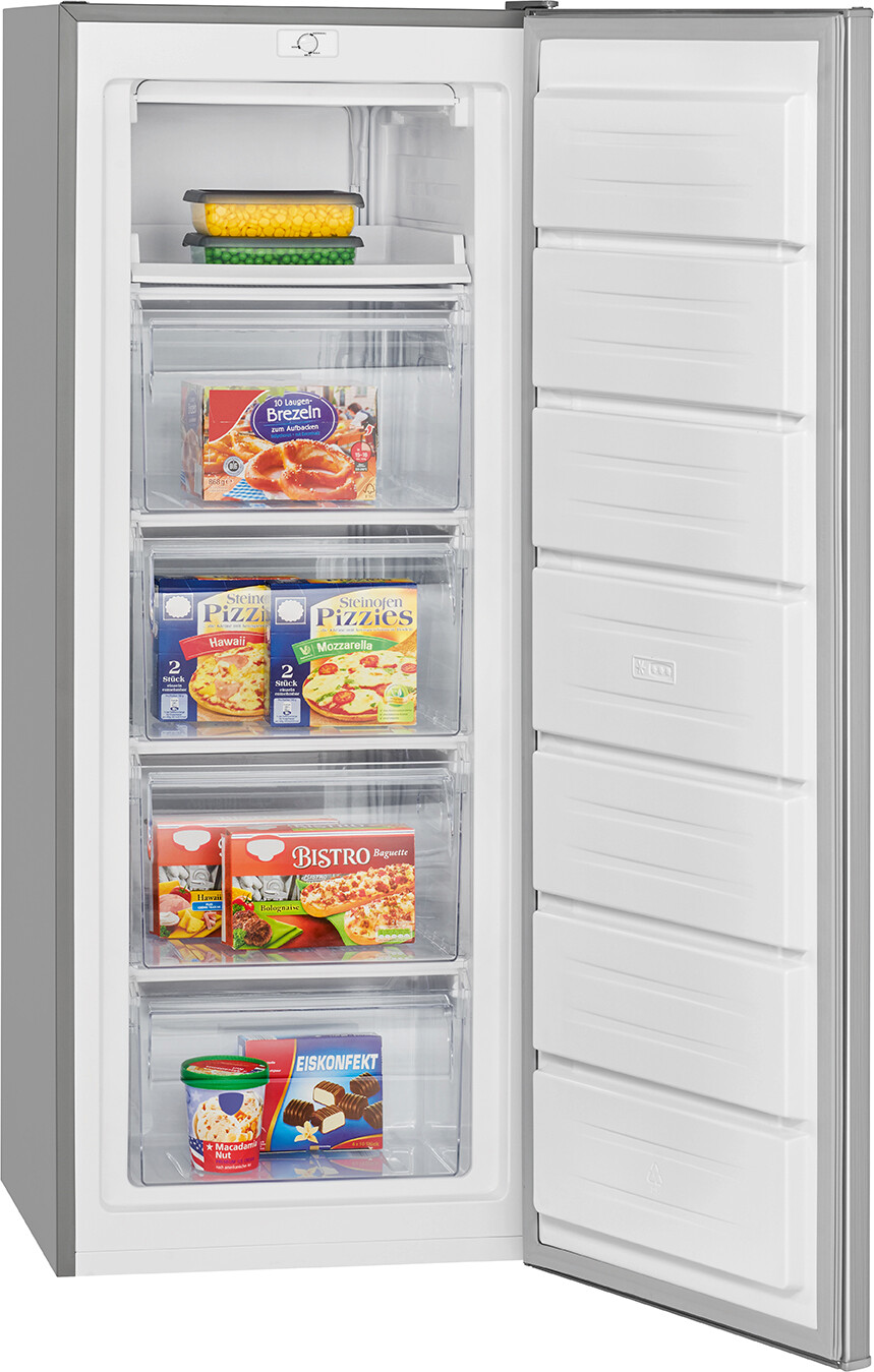 Bomann Gefrierschrank GS 7340 Inox B/H/T: ca. 54x143x57 cm
