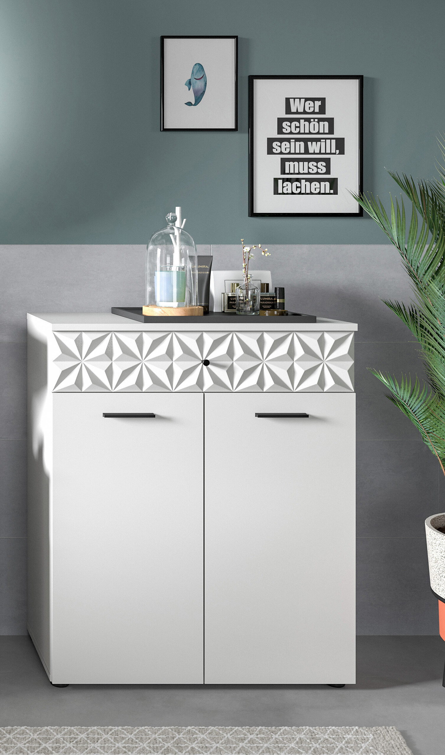 Badkommode Prisma weiß B/H/T: ca. 70x85x34 cm Badkommode Prisma weiß B/H/T: ca. 70x85x34 cm