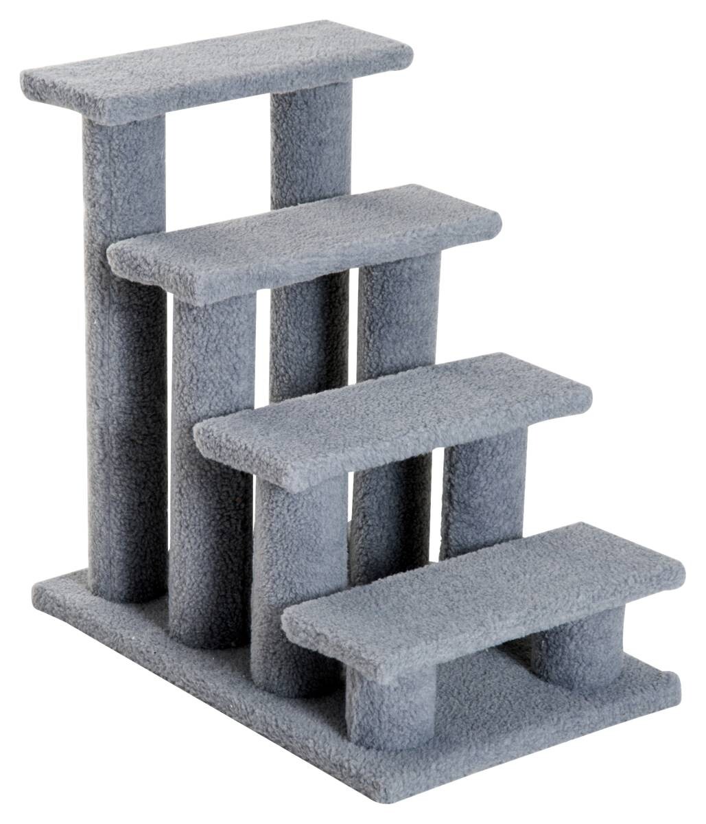 PawHut Katzentreppe grau Spanplatte B/H/L: ca. 43x60x64 cm